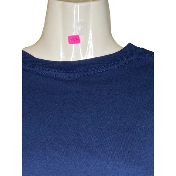 Wolves Moon Howl NO TAG NO Care Info Blue T shirt READ DETAILS - Picture 4 of 7